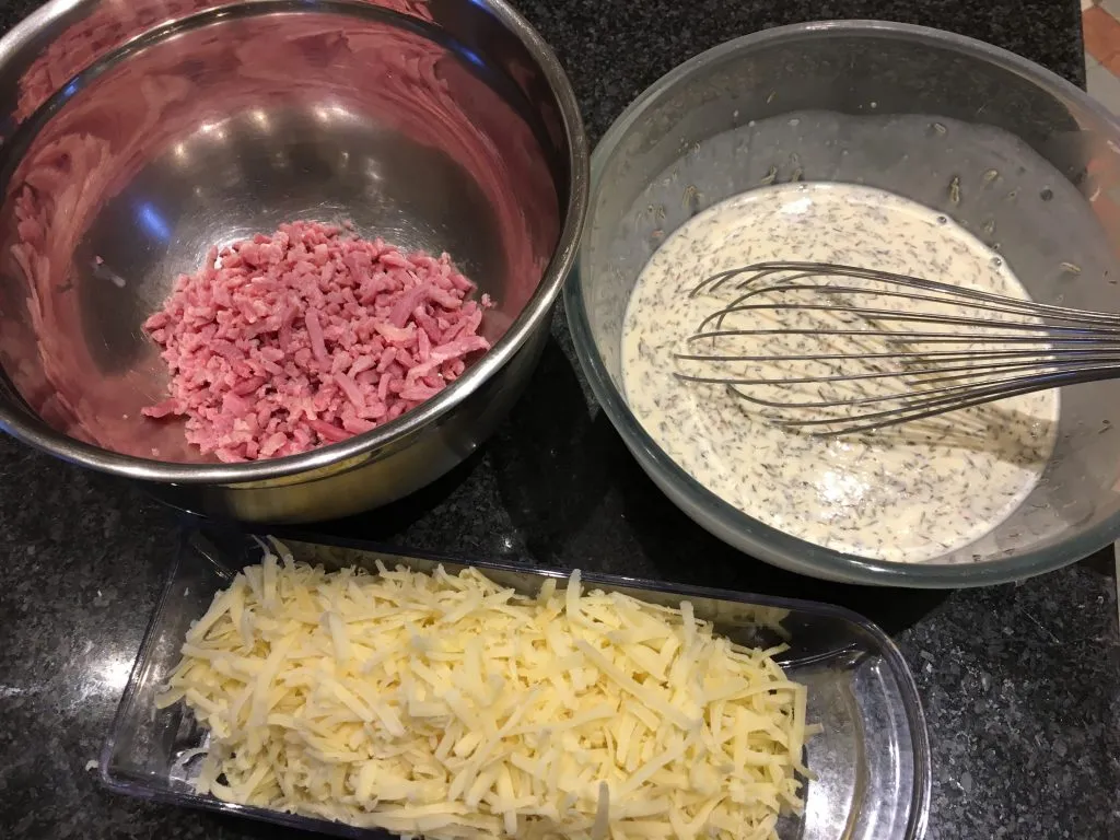 Preparing Quiche Lorraine