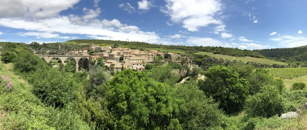 Minerve as seen from the coack parking lot