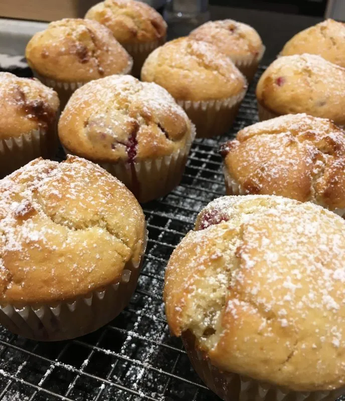 White Chocolate & Raspberry Muffins