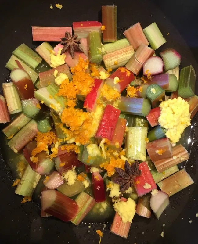 Rhubarb Sabayon