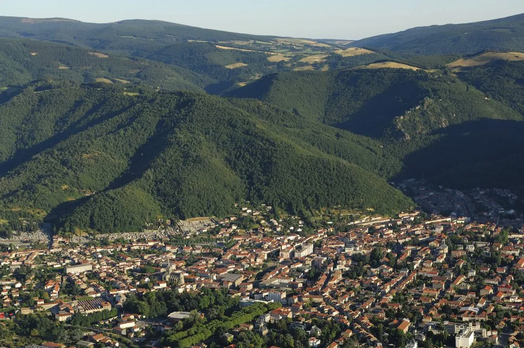 Mazamet Montagne Noire Aerial Chambres d'Hôtes Mazamet La Villa de Mazamet Luxury Bed and Breakfast SW France