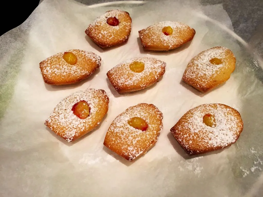 De jolies madeleines prêtes à être dégustées !