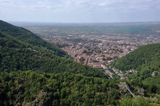 Vue sur Mazamet depuis Hautpoul