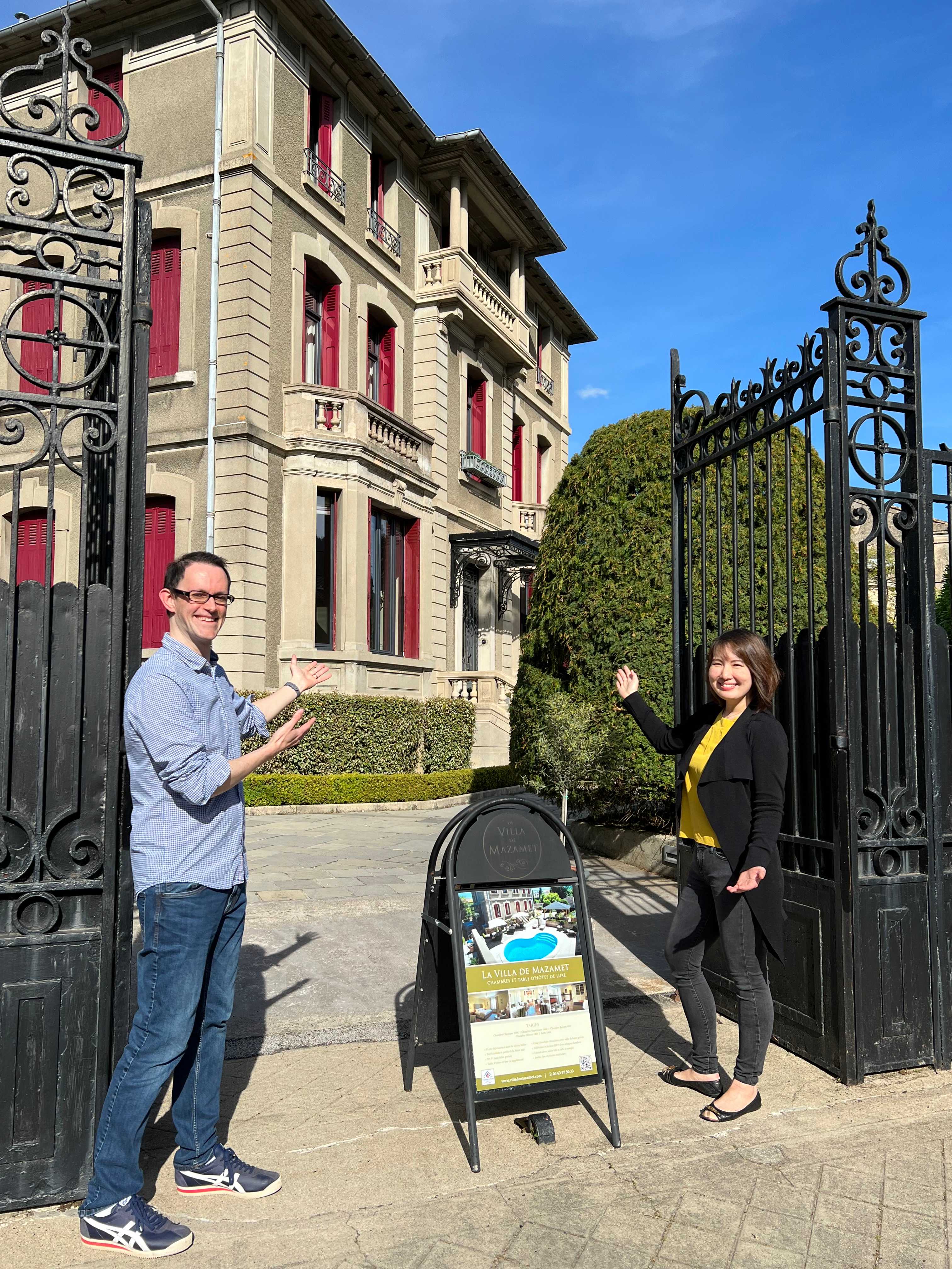Geoffrey et Janice, les propriétaires de La Villa de Mazamet