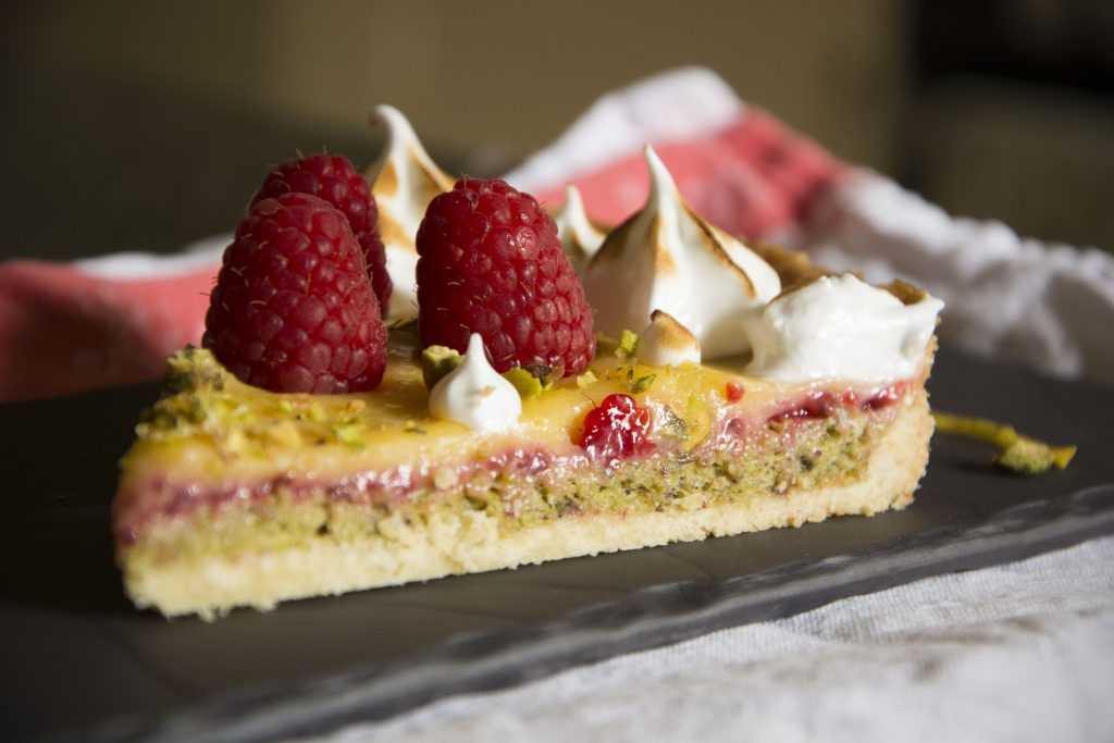 Recette Tarte Citron, Framboise et Pistache