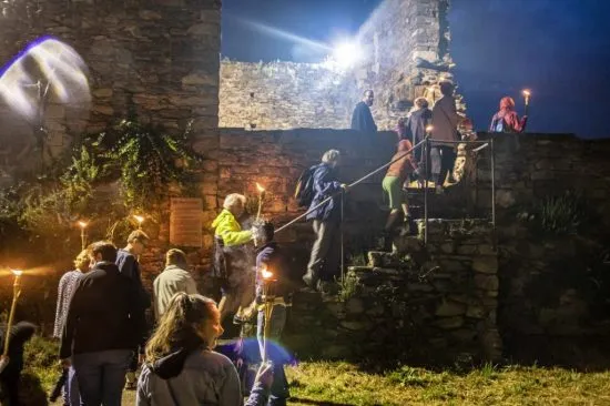 Hautpoul by night Mazamet