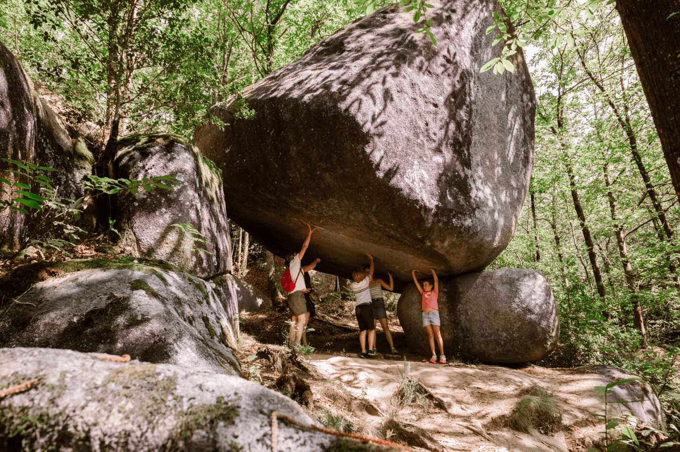 Rocher Peyro Clabado dans la forêt du Sidobre près de Castres